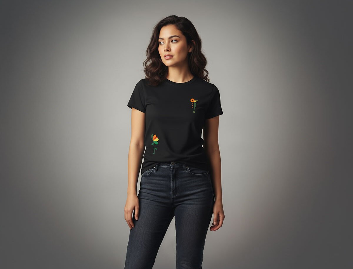 Camiseta ‘Camiseta-Bird-Flower